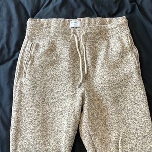 Large cream old navy joggers